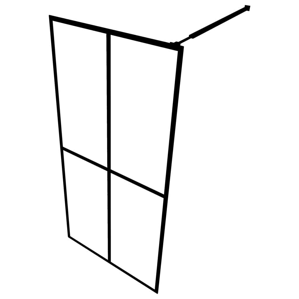vidaXL Écran de douche Verre trempé dépoli 140x195 cm