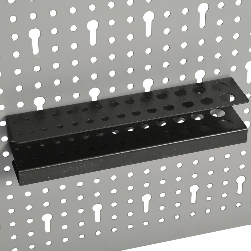 vidaXL Panneaux perforés muraux 3 pcs 40x58 cm Acier