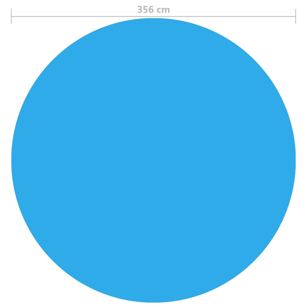 vidaXL Couverture de piscine Bleu 356 cm PE