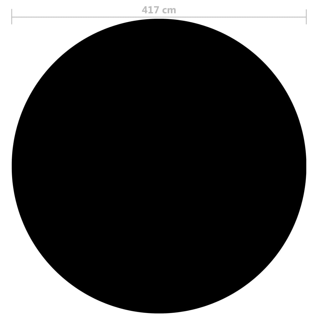 vidaXL Couverture de piscine Noir 417 cm PE