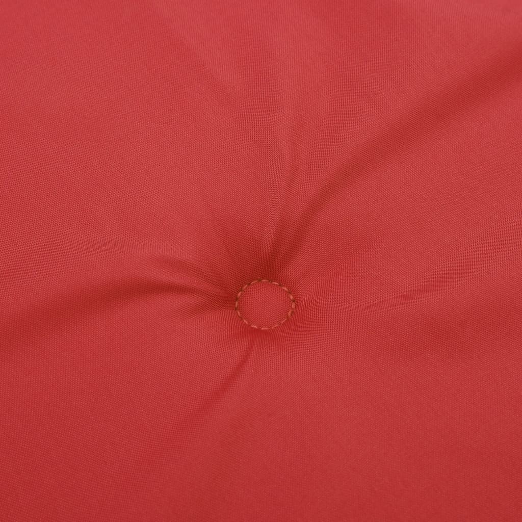 vidaXL Coussins de chaise de jardin 2 pcs rouge 50x50x3cm tissu oxford