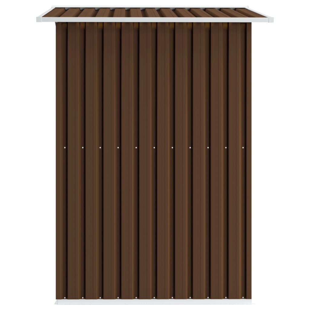 vidaXL Abri de stockage pour jardin Marron 204x132x186 cm Acier