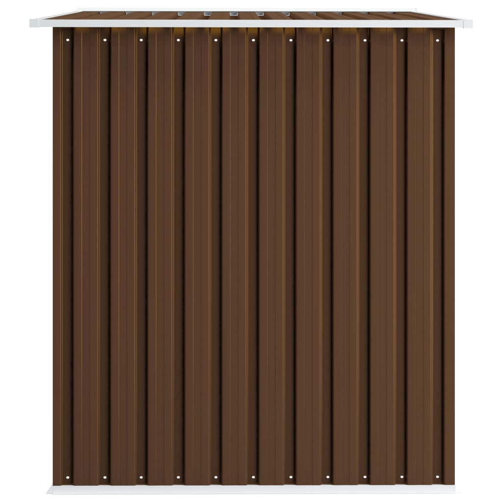 vidaXL Abri de stockage pour jardin Marron 257x205x178 cm Acier