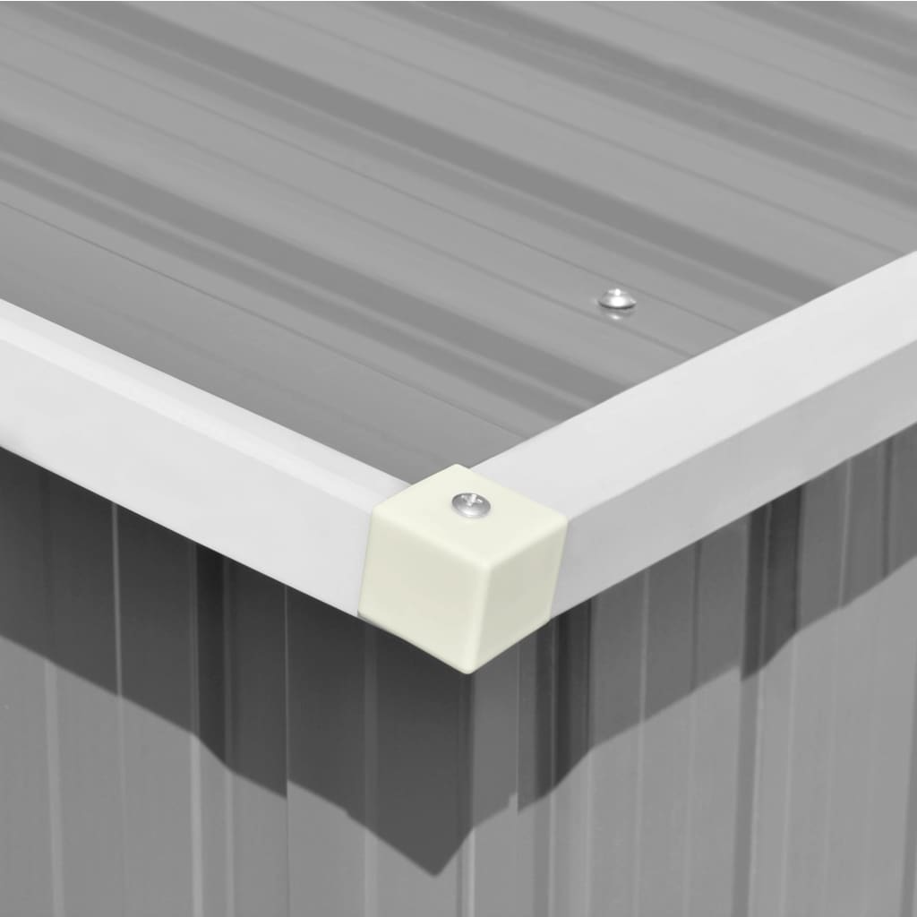 vidaXL Abri de jardin Gris 257x779x181 cm Acier galvanisé