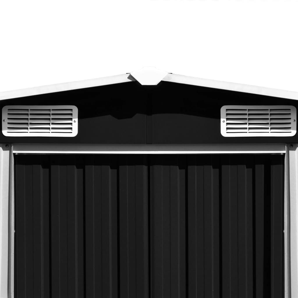 vidaXL Abri de jardin Anthracite 257x990x181 cm Acier galvanisé