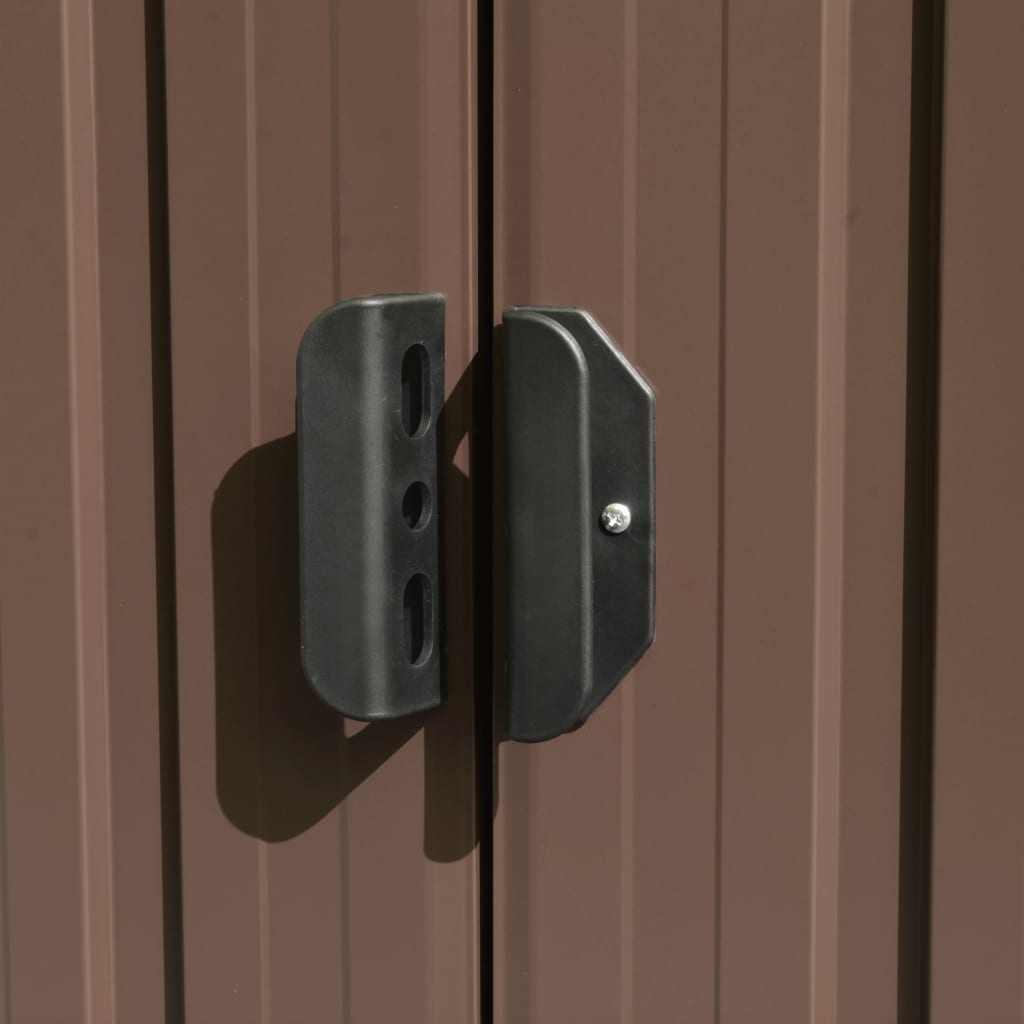 vidaXL Abri de jardin Marron 257x990x181 cm Acier galvanisé