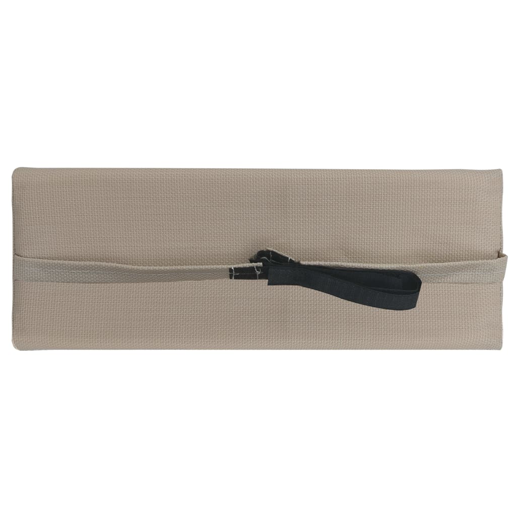 vidaXL Appui-tête de chaise longue Taupe 40x7,5x15 cm Textilène