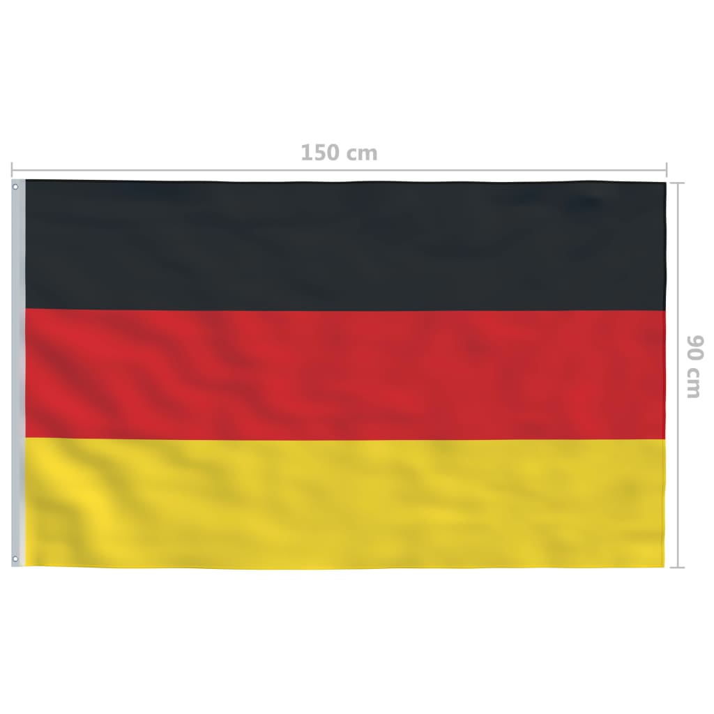 vidaXL Drapeau Allemagne 90x150 cm