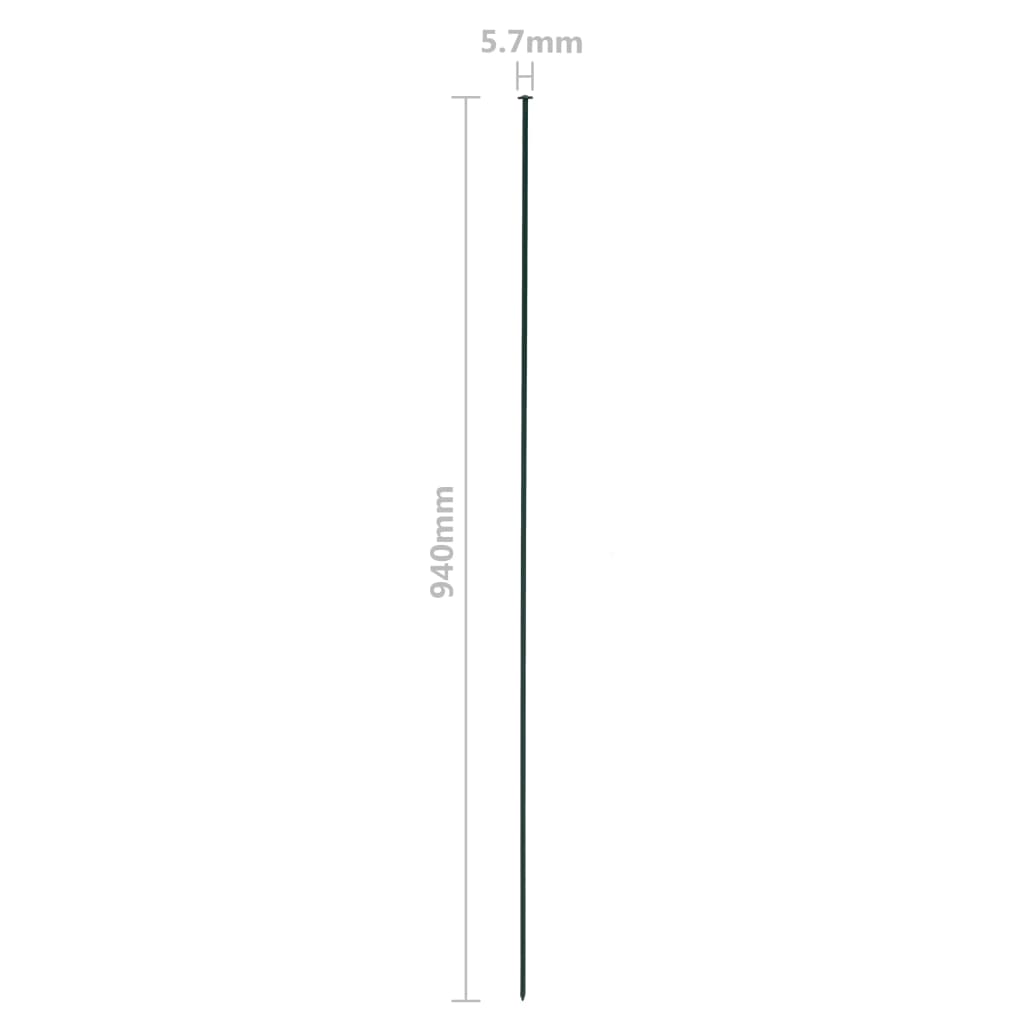vidaXL Ensemble de clôture de jardin 77,5x64 cm vert