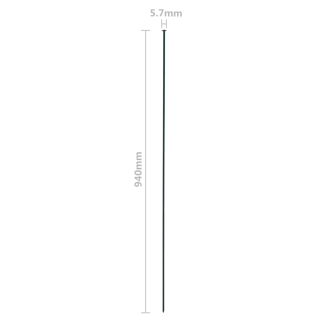 vidaXL Ensemble de clôture de jardin voûtée plus basse 77,5x64 cm vert