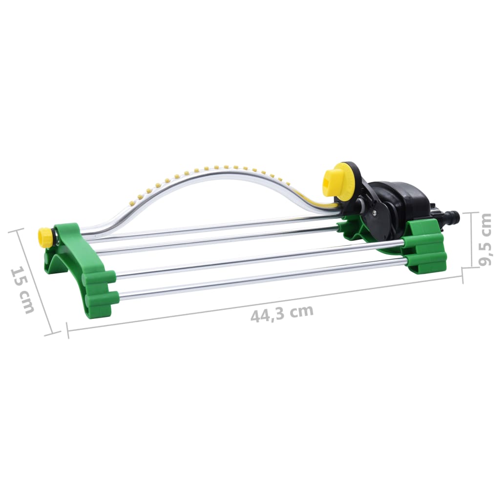vidaXL Arroseur oscillant avec 18 jets
