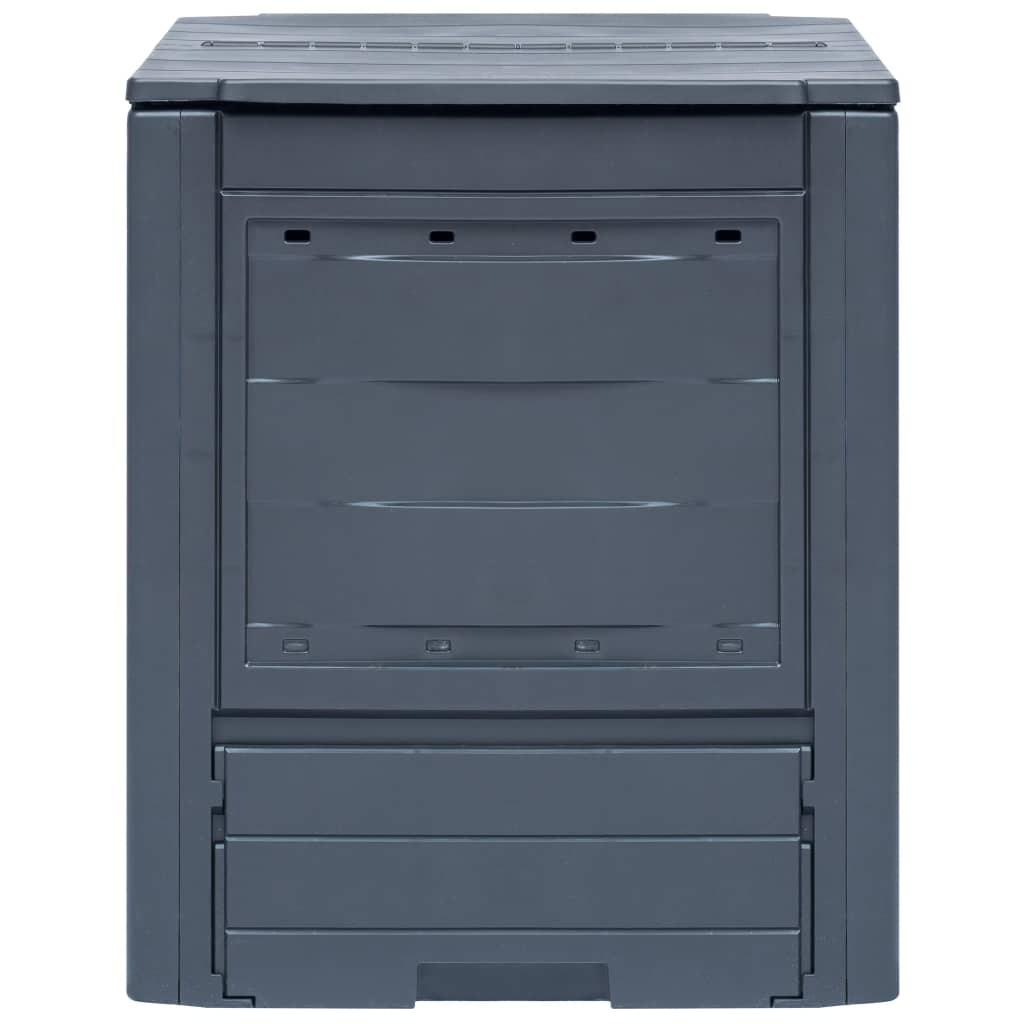 vidaXL Composteurs de jardin 2 pcs Gris 60x60x73 cm 520 L