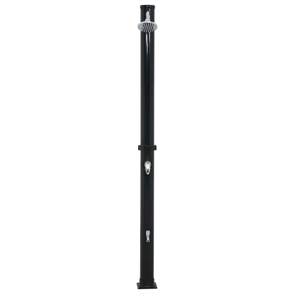 vidaXL Douche solaire Noir 220 cm 20 L