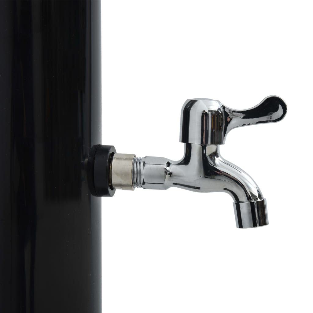 vidaXL Douche solaire Noir 220 cm 20 L