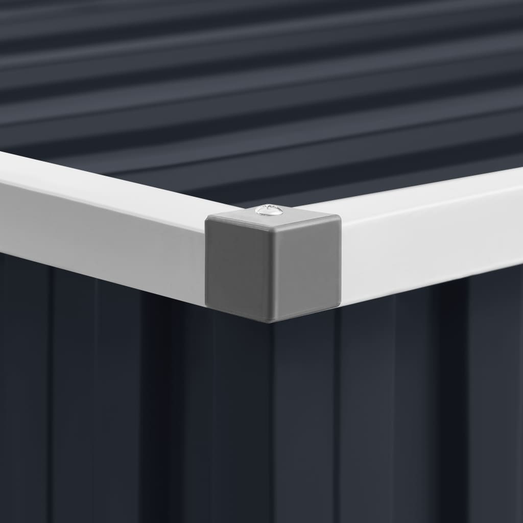 vidaXL Abri de jardin Anthracite 195x198x159 cm Acier galvanisé