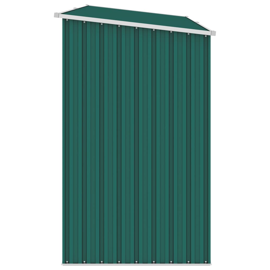 vidaXL Abri à bois de jardin Vert 245x98x159 cm Acier galvanisé