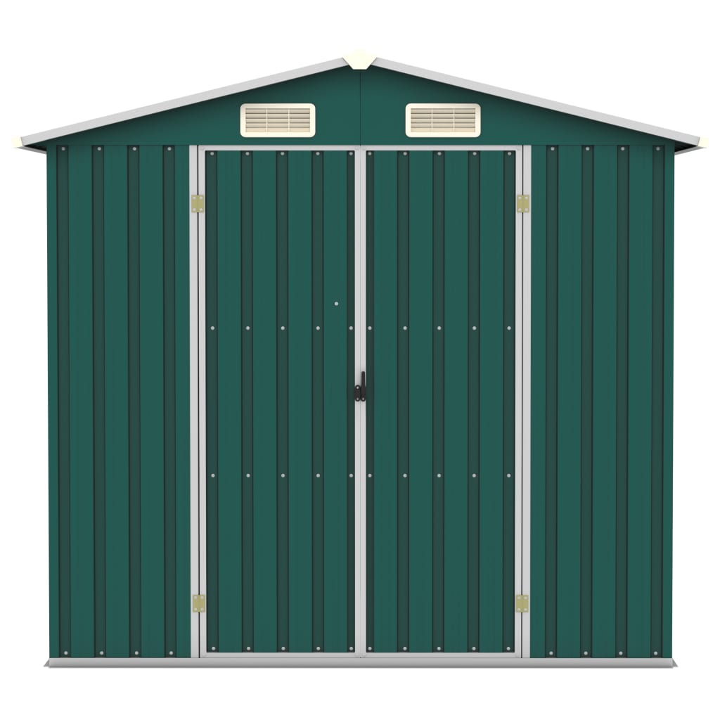 vidaXL Abri de jardin Vert 205x129x183 cm Acier galvanisé
