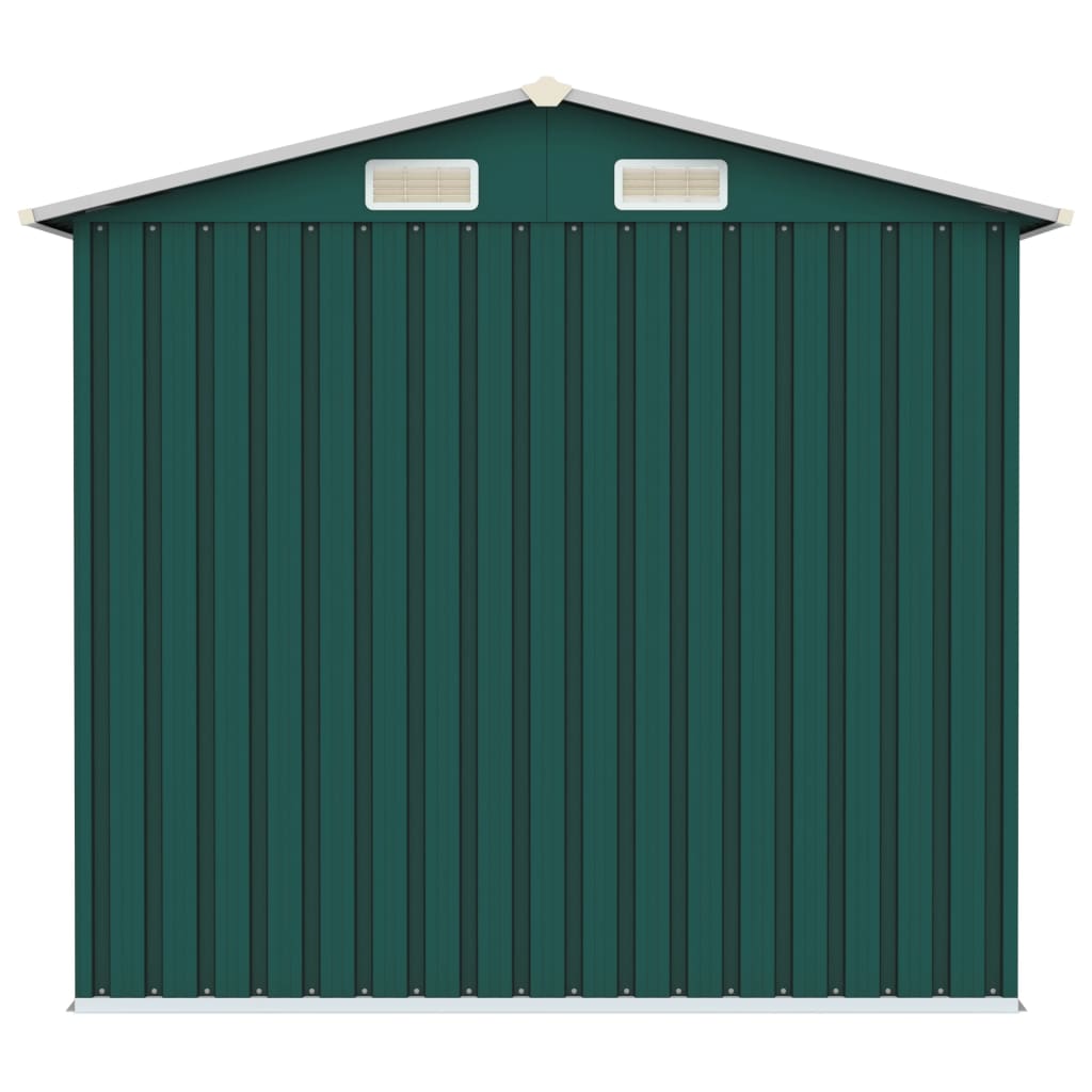 vidaXL Abri de jardin Vert 205x129x183 cm Acier galvanisé