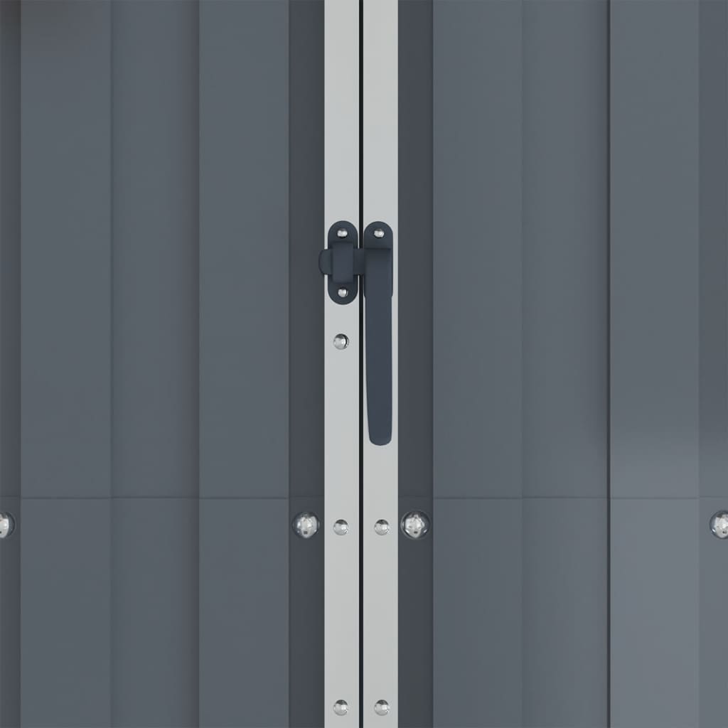 vidaXL Abri de jardin Gris 116x45x175 cm Acier galvanisé
