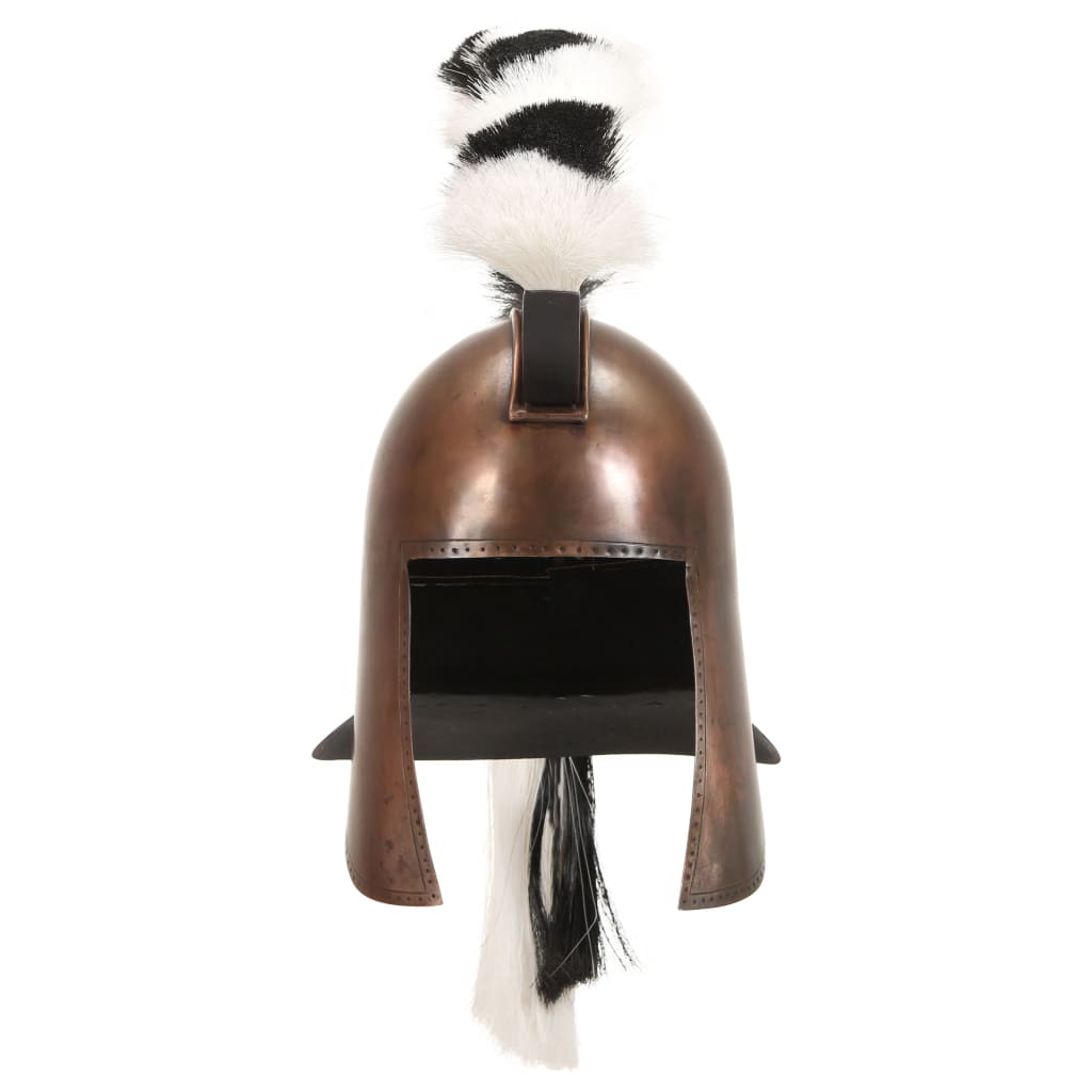 vidaXL Casque de guerrier grec antique pour GN Cuivre Acier