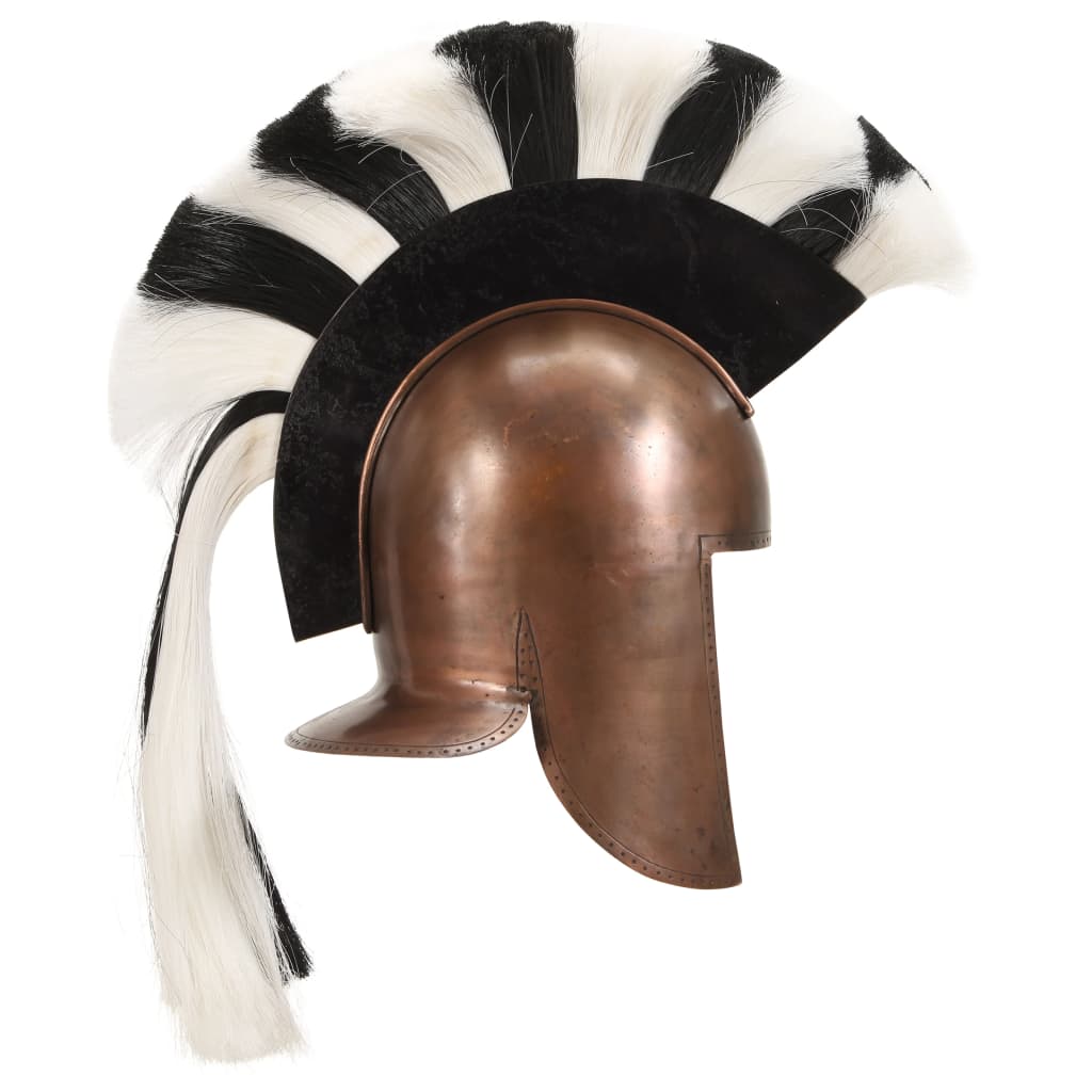 vidaXL Casque de guerrier grec antique pour GN Cuivre Acier
