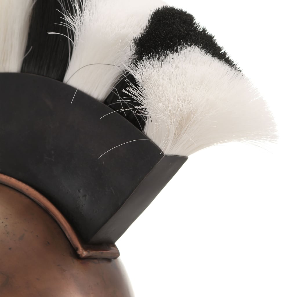 vidaXL Casque de guerrier grec antique pour GN Cuivre Acier