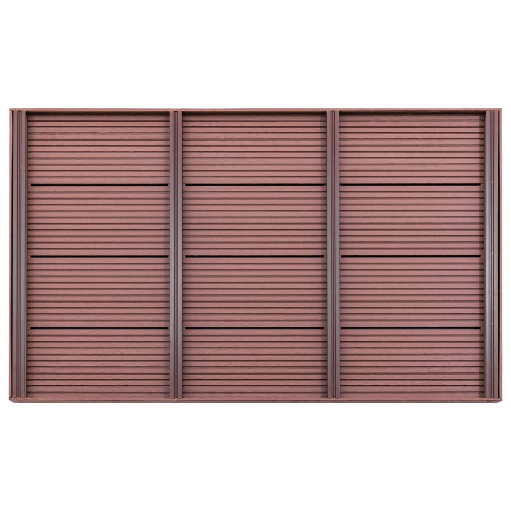 vidaXL Élément de plancher pour douche solaire Marron 101x63x5,5cm WPC