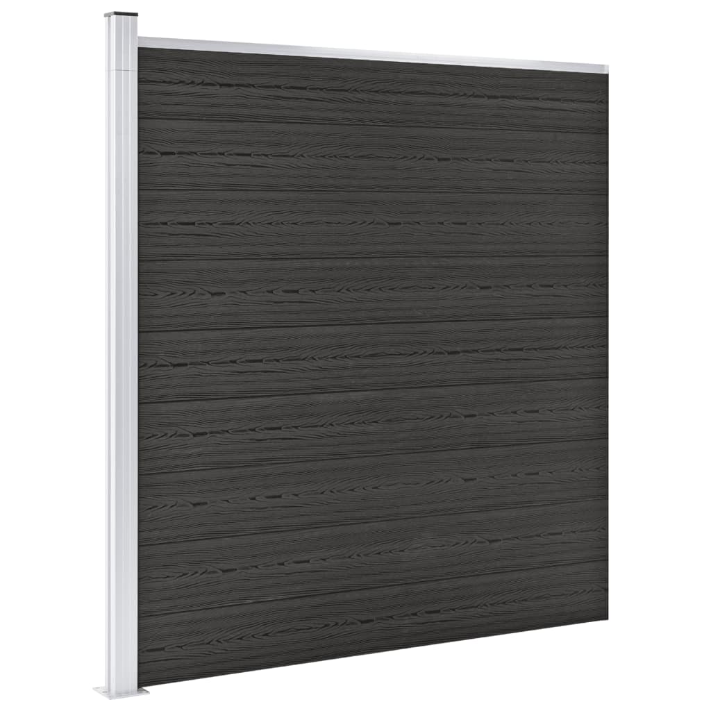 vidaXL Clôture de jardin WPC 175x186 cm Gris
