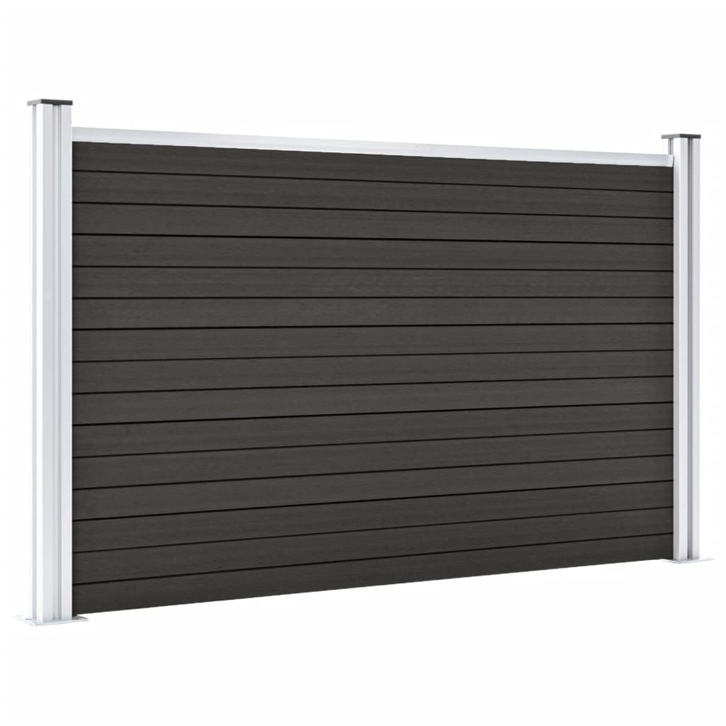 vidaXL Clôture de jardin WPC 180x105 cm Gris