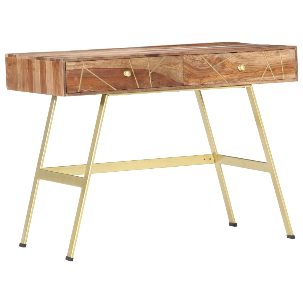 vidaXL Bureau avec tiroirs 100x55x75 cm bois solide