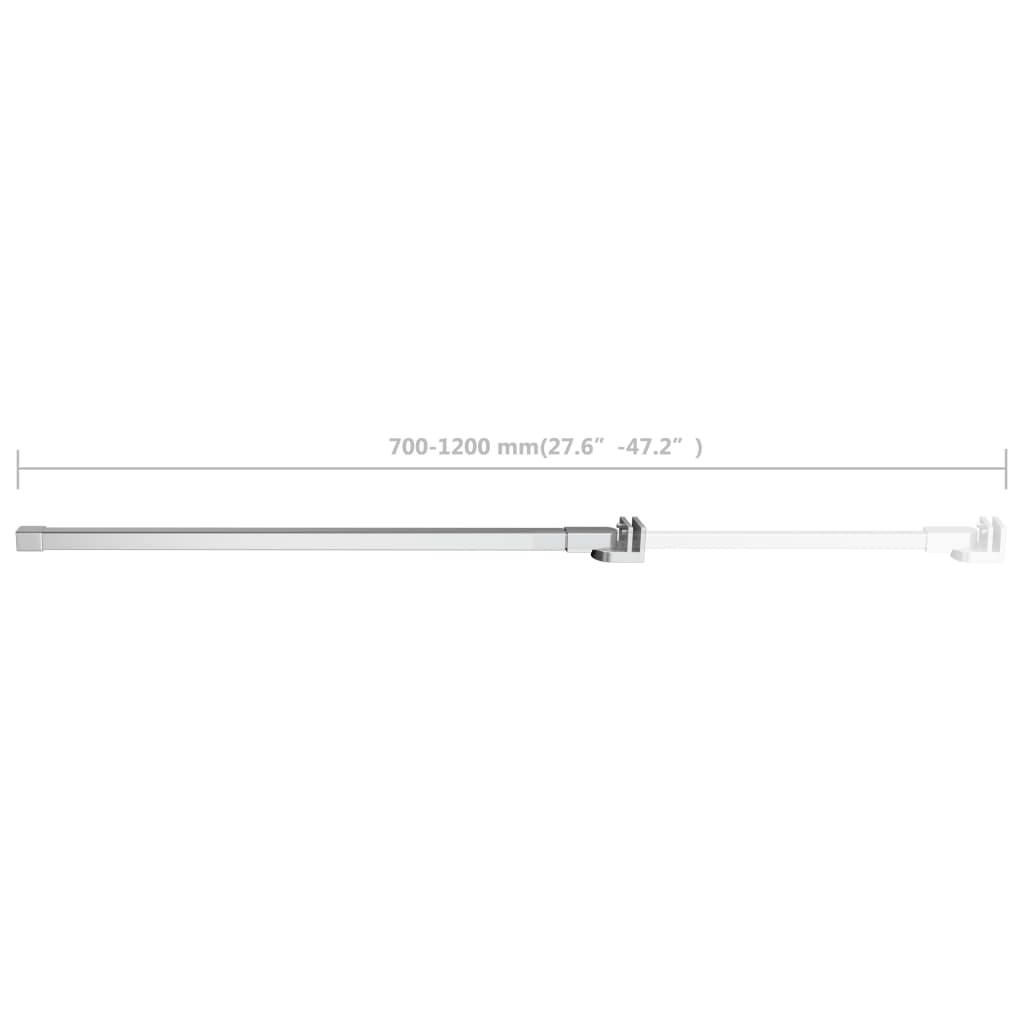 vidaXL Bras de support pour enclos de bain Acier inoxydable 70-120 cm