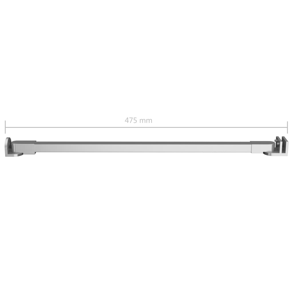vidaXL Bras de support pour enclos de bain Acier inoxydable 47,5 cm