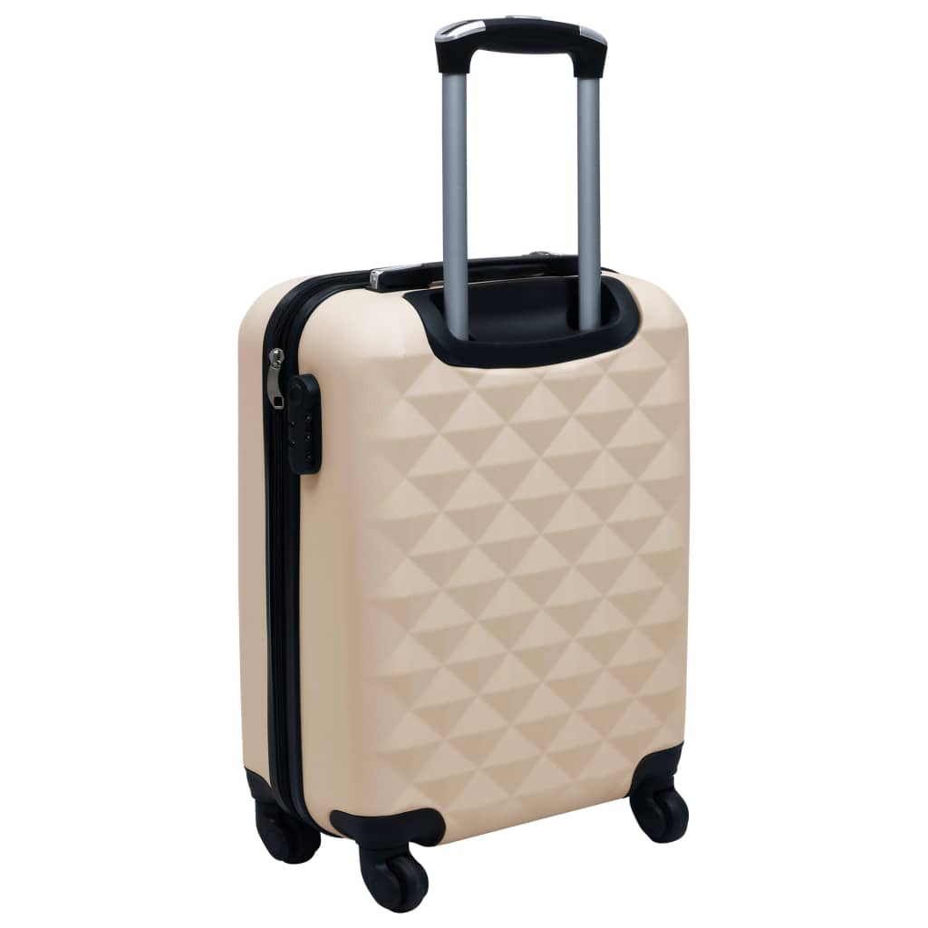 vidaXL Ensemble de valises rigides 2 pcs Doré ABS