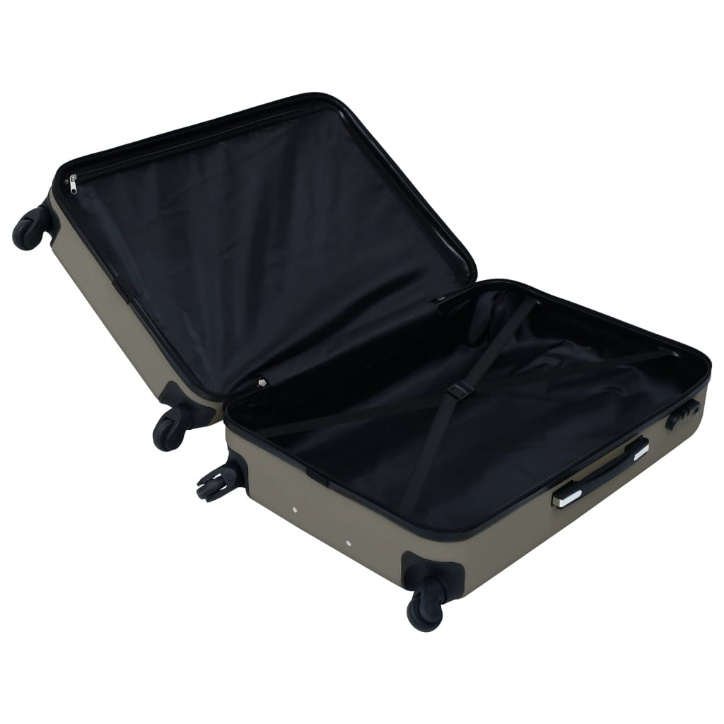 vidaXL Ensemble de valises rigides 2 pcs Anthracite ABS