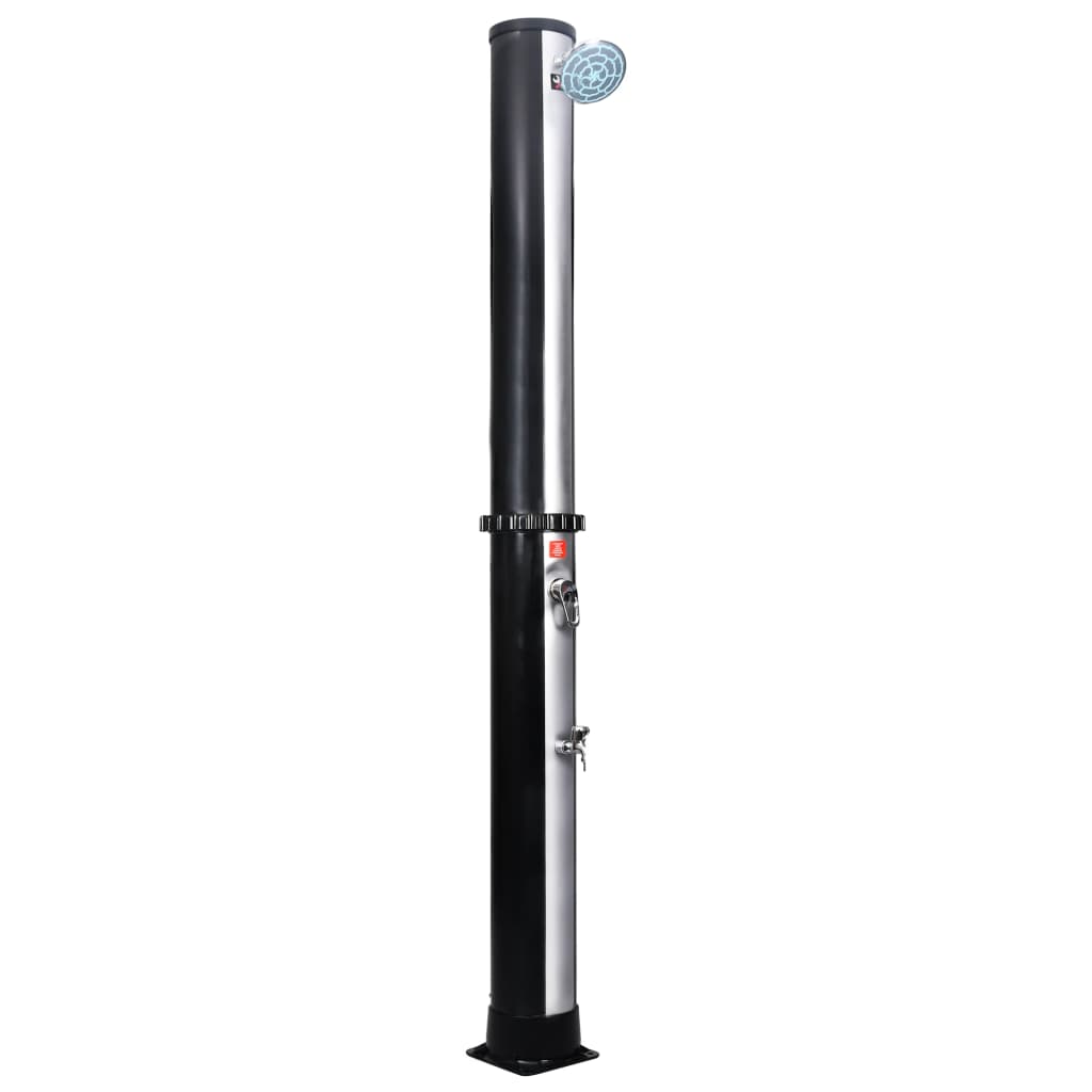 vidaXL Douche solaire d'extérieur avec pomme de douche et robinet 40 L