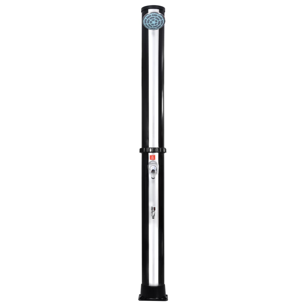 vidaXL Douche solaire d'extérieur avec pomme de douche et robinet 40 L
