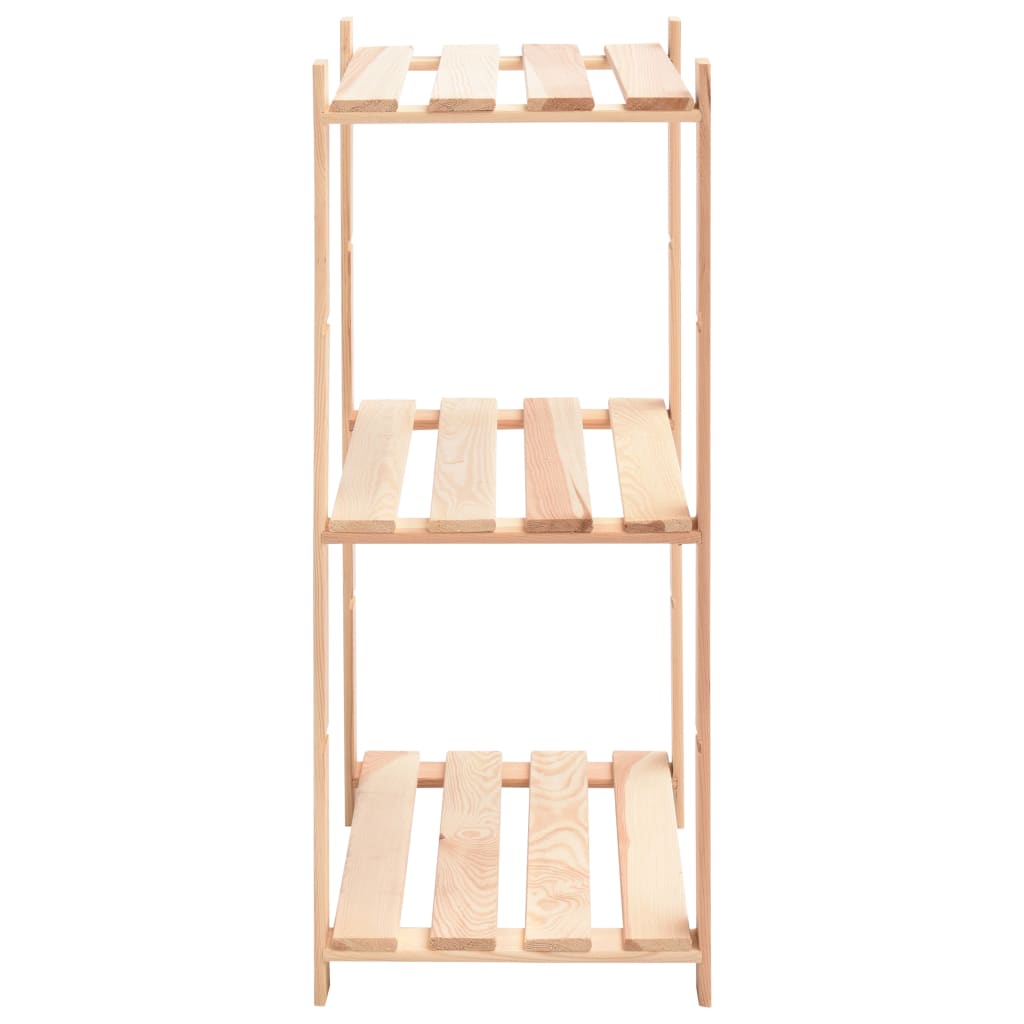 vidaXL Étagères de rangement à 3 niveaux 3 pcs 60x38x90 cm Pin 150 kg
