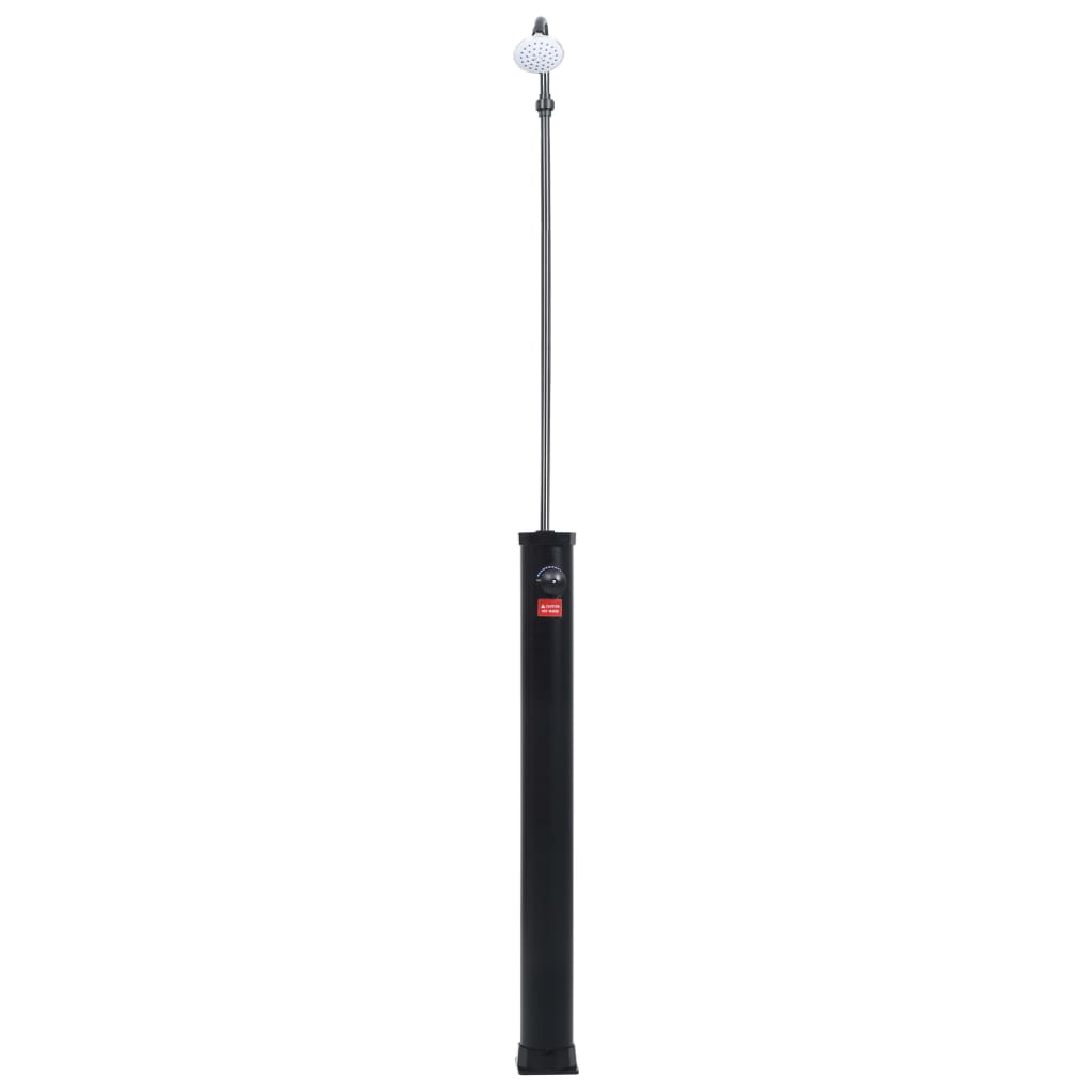 vidaXL Douche solaire de jardin Noir 215 cm 8 L