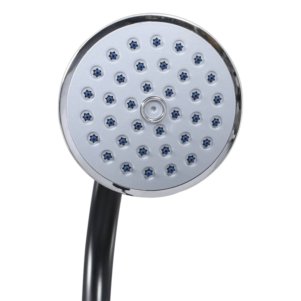vidaXL Douche solaire de jardin Noir 215 cm 8 L