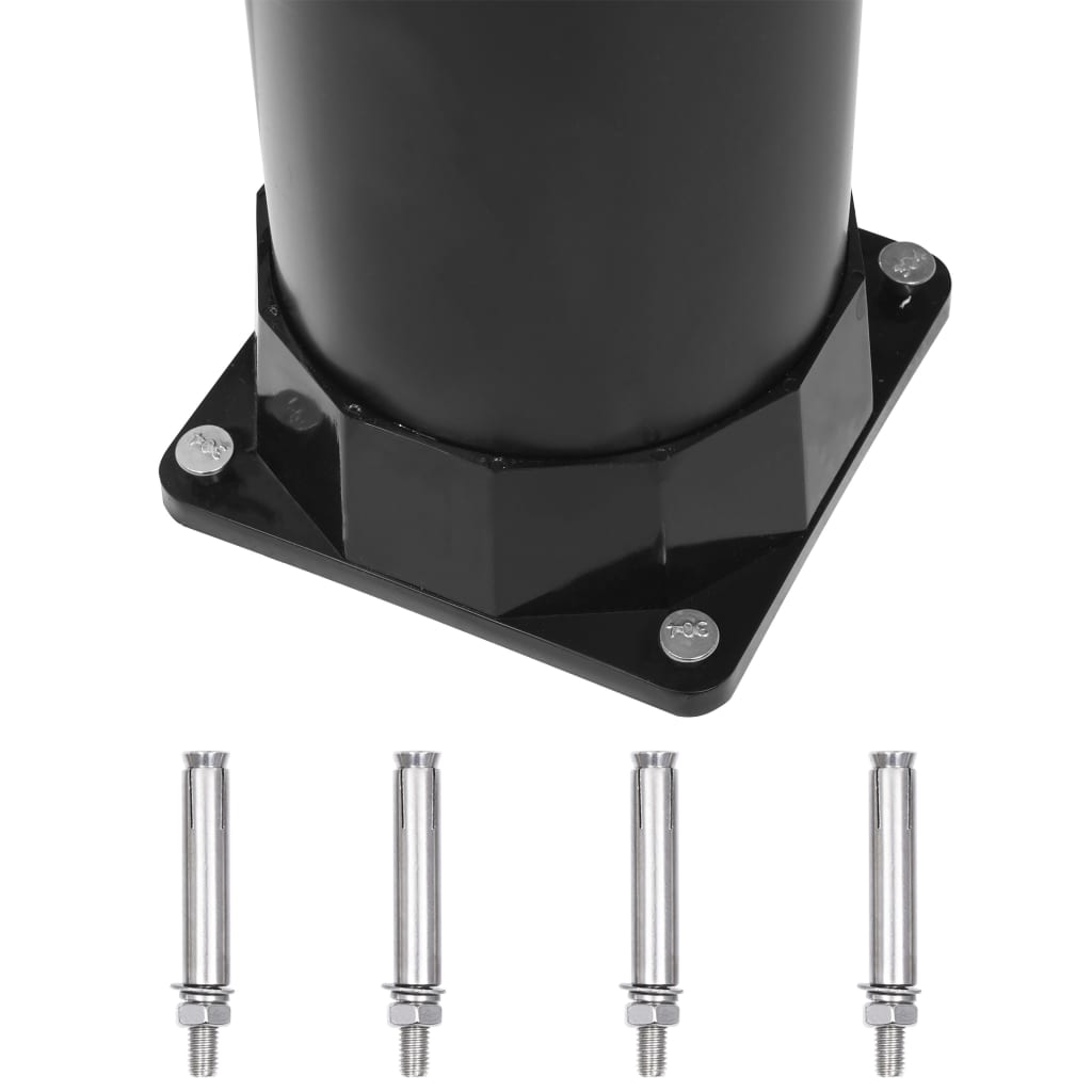 vidaXL Douche solaire de jardin Noir 215 cm 8 L
