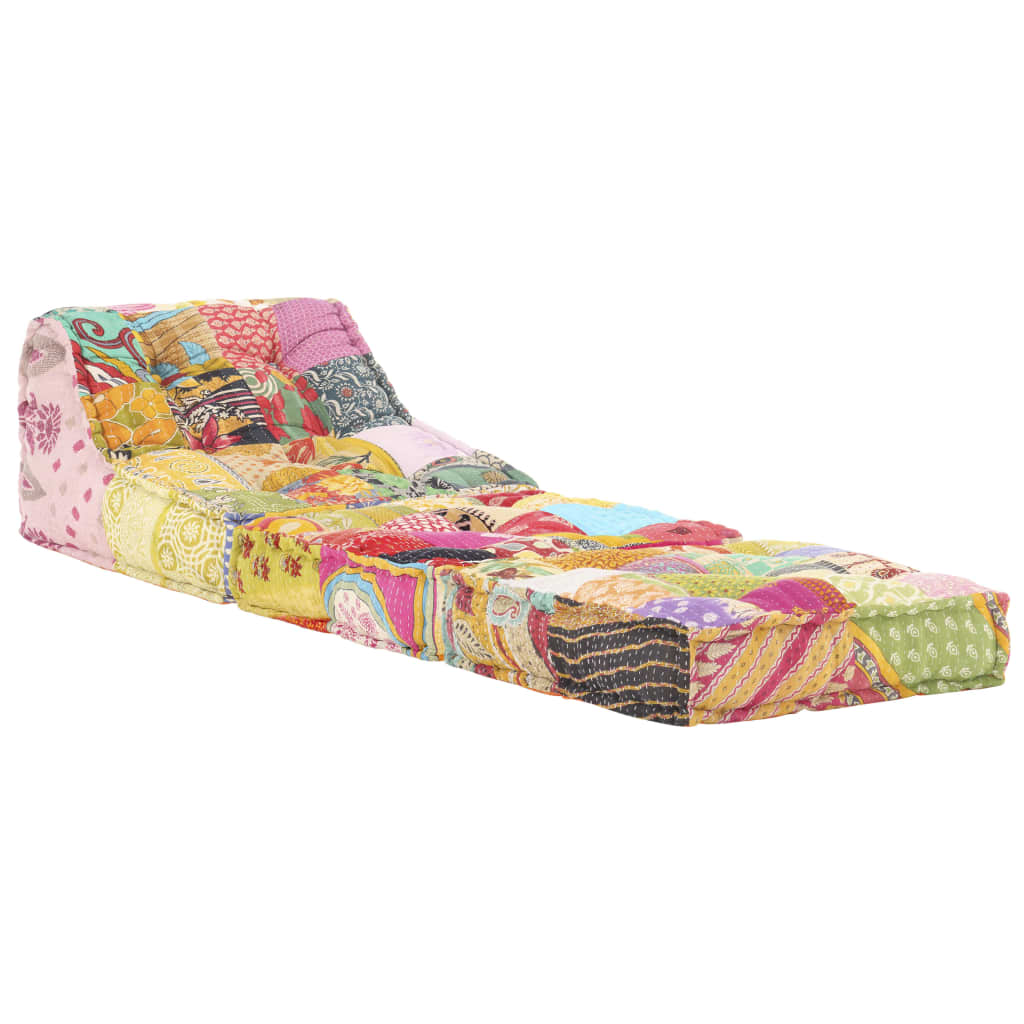 vidaXL Pouf modulaire Patchwork Tissu