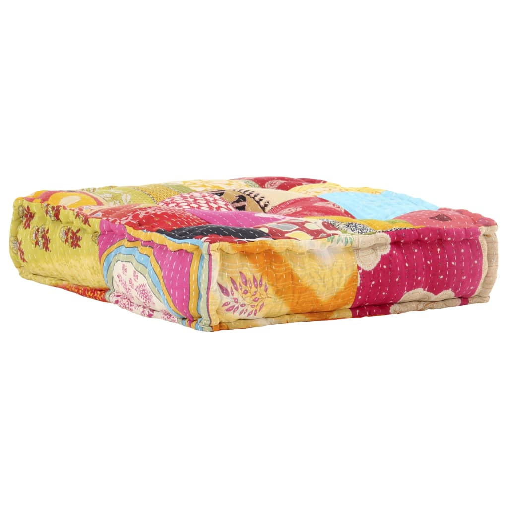 vidaXL Pouf modulaire Patchwork Tissu