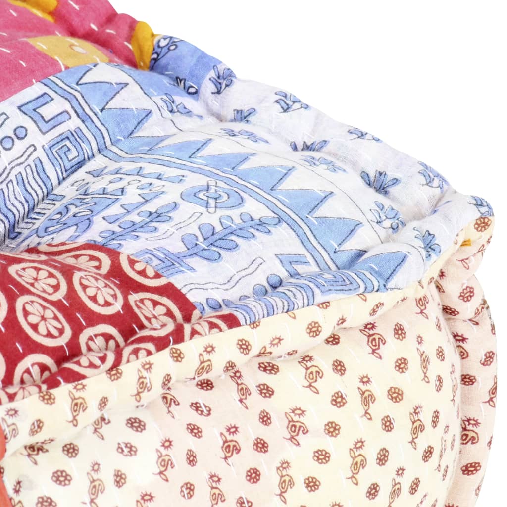 vidaXL Pouf modulaire Patchwork Tissu