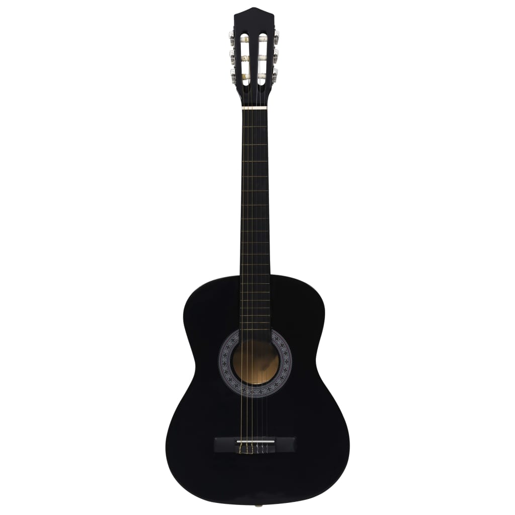 vidaXL Guitare classique de débutants et enfants Noir 3/4 36"