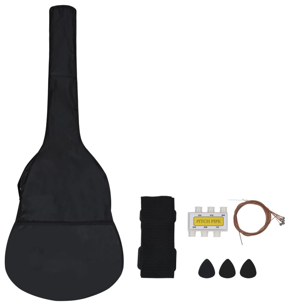 vidaXL Ensemble de guitare classique débutants et enfants 8pcs 1/2 34"