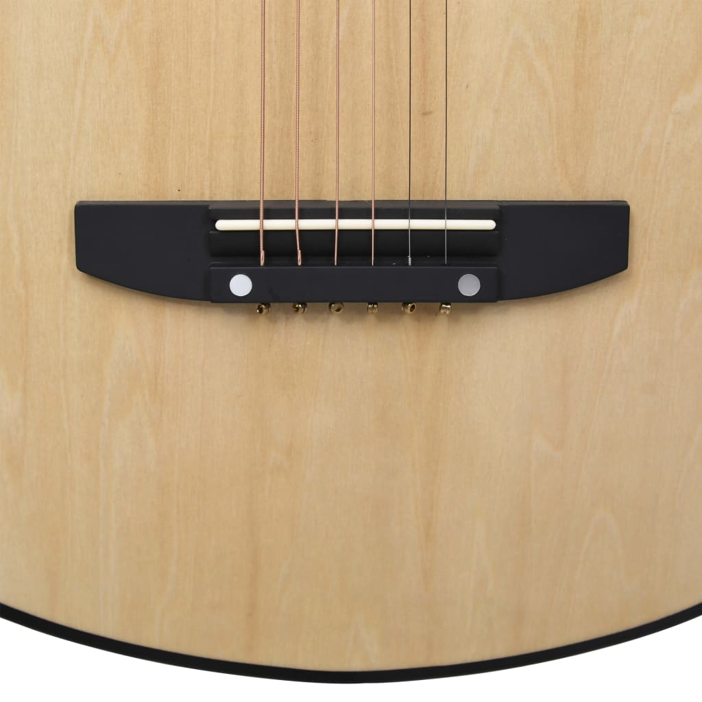 vidaXL Guitare acoustique pan coupé western avec 6 cordes 38" tilleul