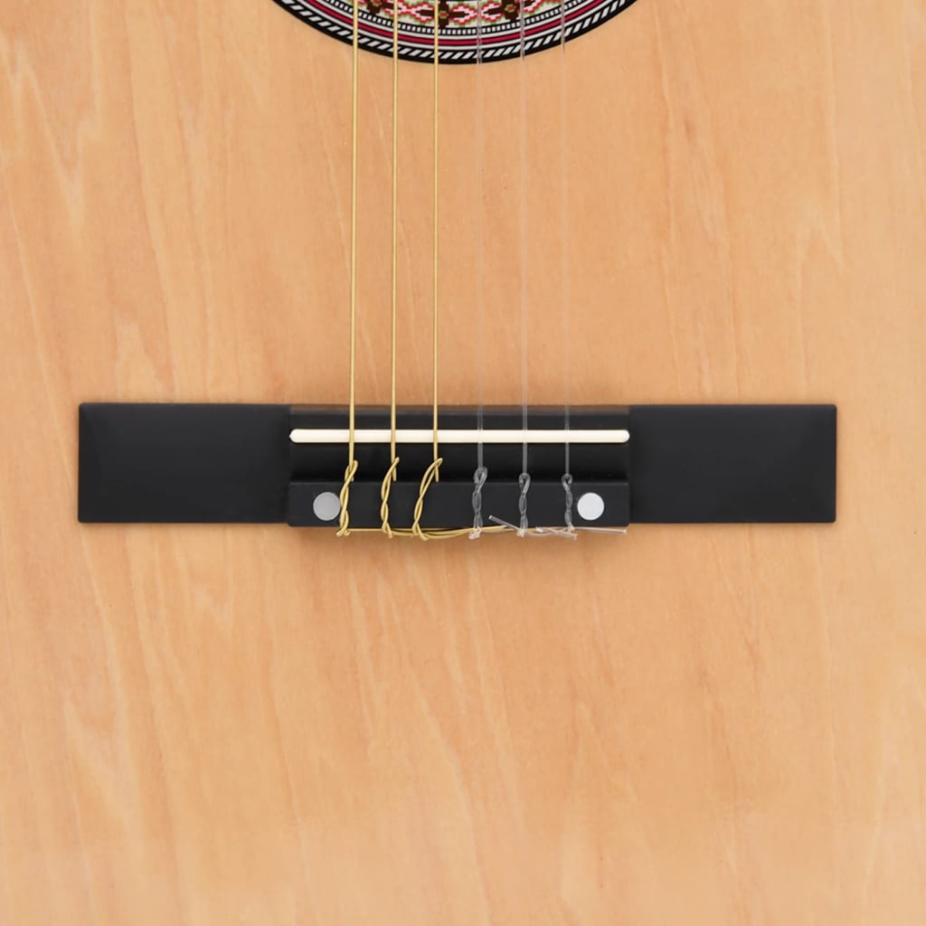 vidaXL Jeu de guitare 12 pcs acoustique pan coupé western 6 cordes 38"