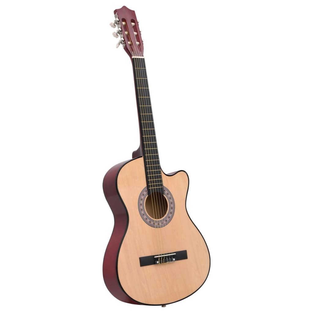 vidaXL Jeu de guitare 12 pcs acoustique pan coupé western 6 cordes 38"