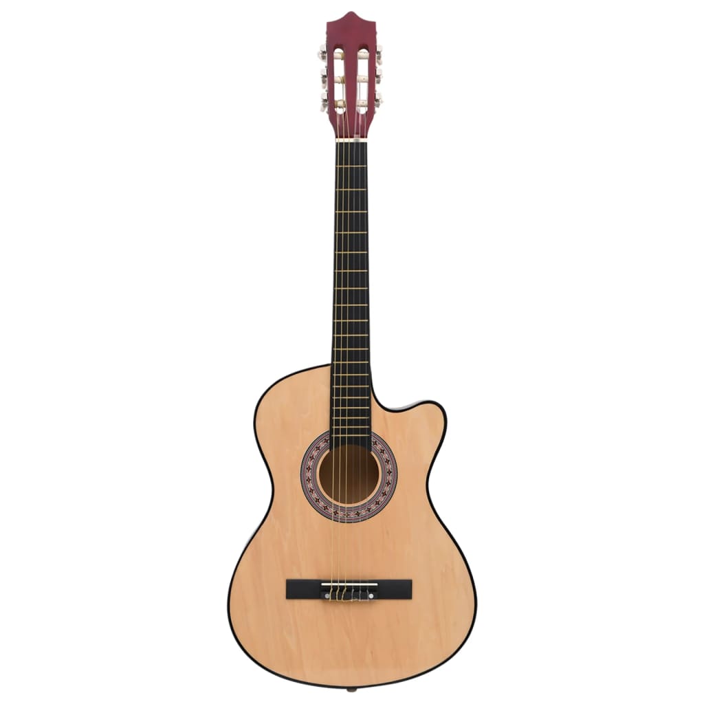 vidaXL Jeu de guitare 12 pcs acoustique pan coupé western 6 cordes 38"