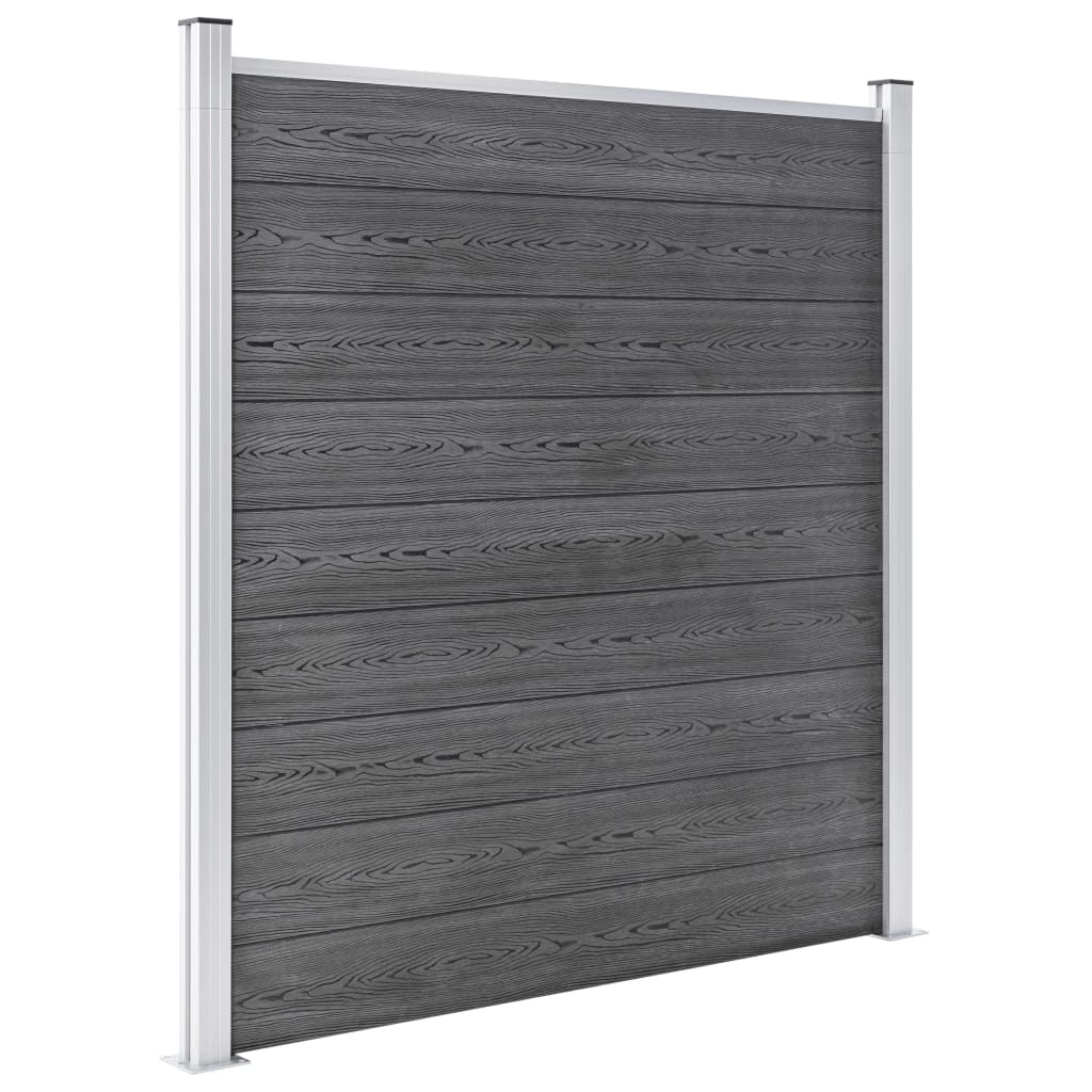 vidaXL Clôture de jardin WPC 353x186 cm Gris